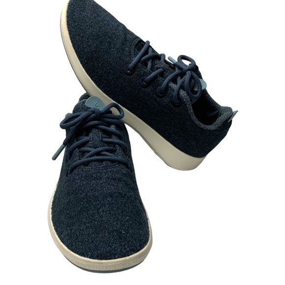 ALLBIRDS Mizzle Dark Blue New Zealand Merino Wool Runners - Picture 12 of 12